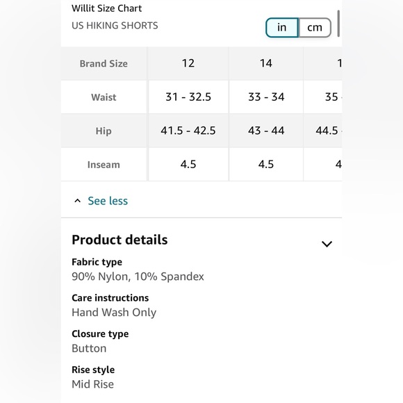 Willit Women's Golf Athletic Hiking Water Resistant Shorts with Pockets - Picture 12 of 12